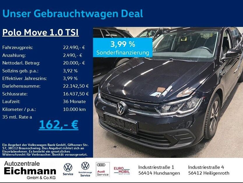 VW Polo 2.500 km 22.490 € Heiligenroth 56412
