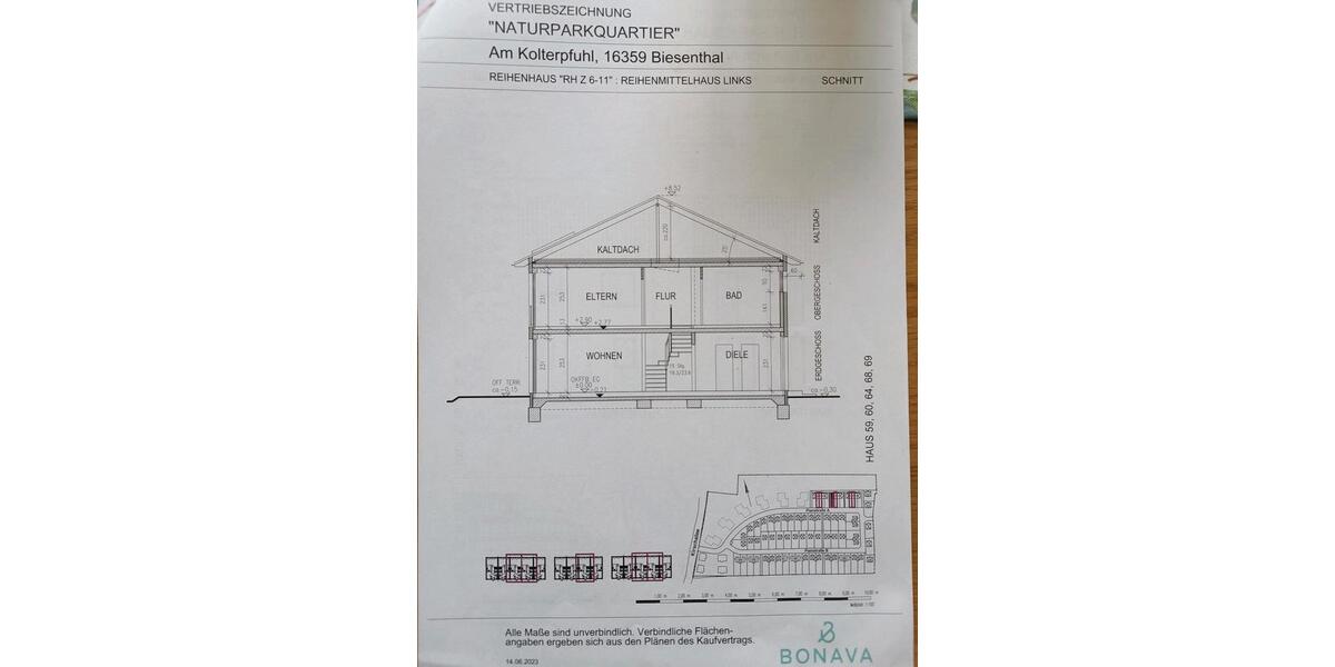 Reihenhaus Biesenthal - 5 Zimmer, 108 m&sup2;, 599.000&euro; | Angebot:27225647