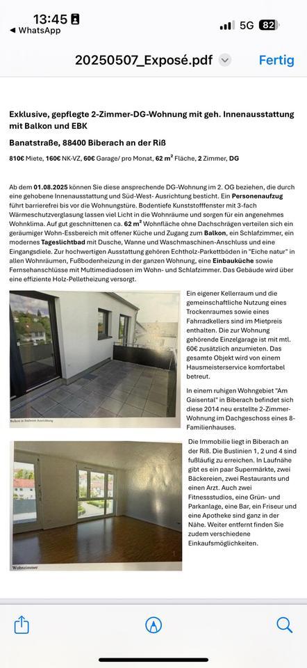 2 Zimmer Wohnung mit EBK
