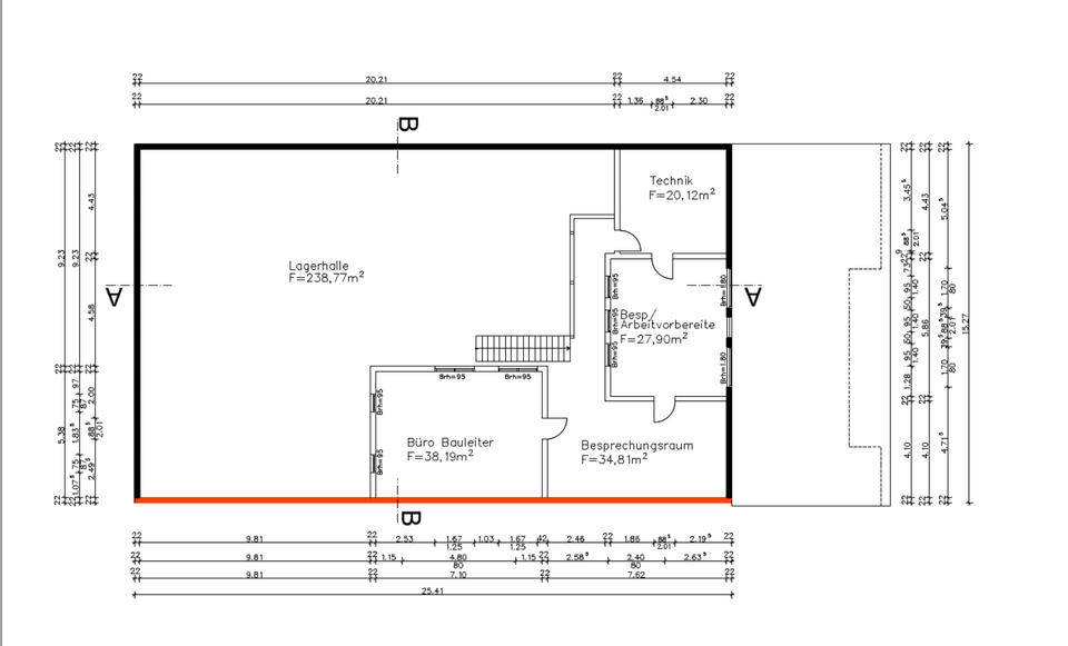 Gewerbe, Industrie, Handwerkhalle mit Grundstück zimmer