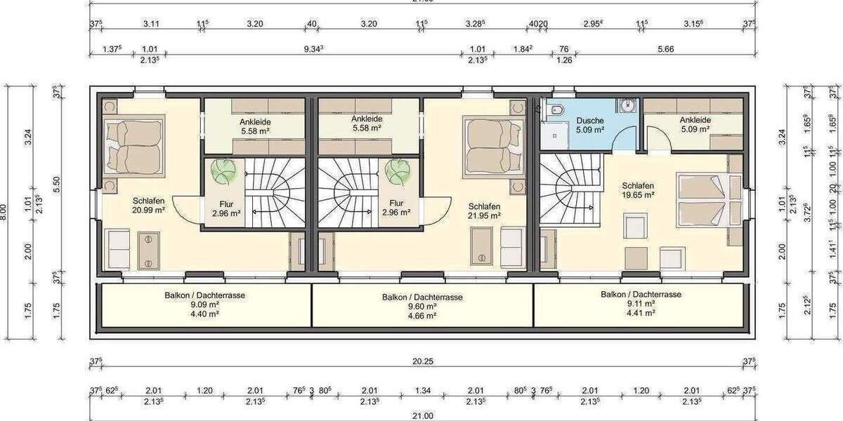 Reihenendhaus Hamburg Bergstedt - 5 Zimmer, 126 m&sup2;, 669.000&euro; | Angebot:25278794
