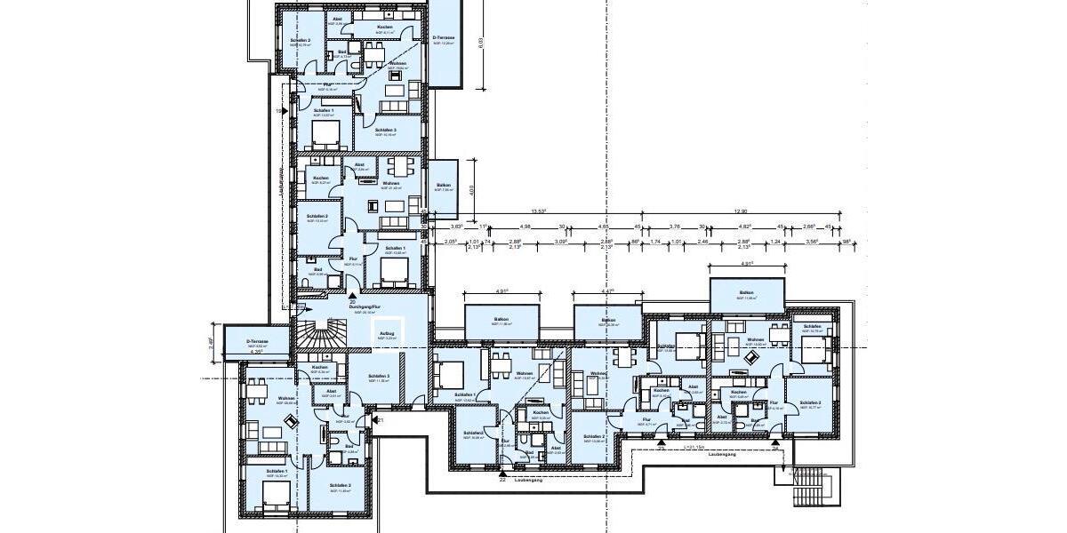 Etagenwohnung Cloppenburg - 3 Zimmer, 70 m&sup2;, 12&euro; | Angebot:26645778
