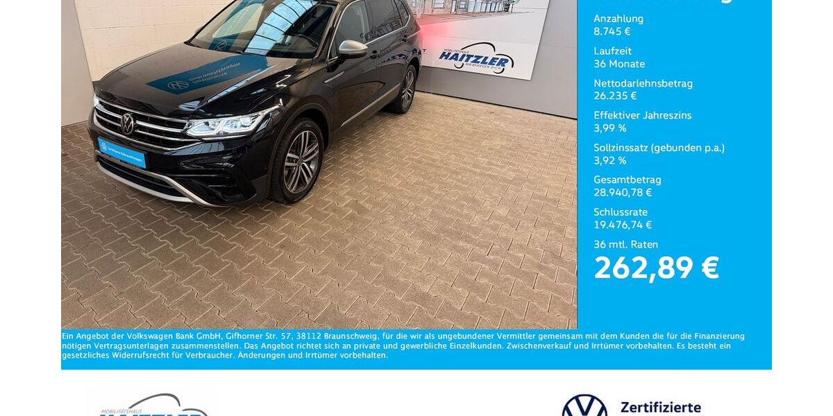VW Tiguan 65.000 km 34.980 &euro; Gernsbach 76593