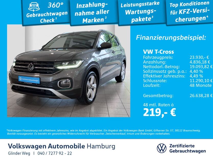VW T-Cross 27.653 km 23.490 € Glinde 21509