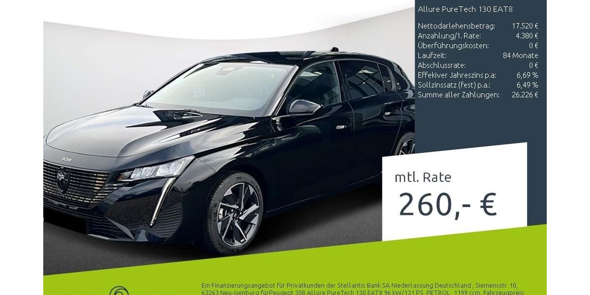 Peugeot 308 21.668 km 21.900 &euro; Dülmen 48249