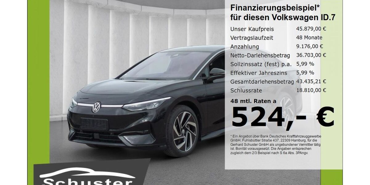 VW ID.7 2.717 km 44.879 &euro; Ruhstorf 94099