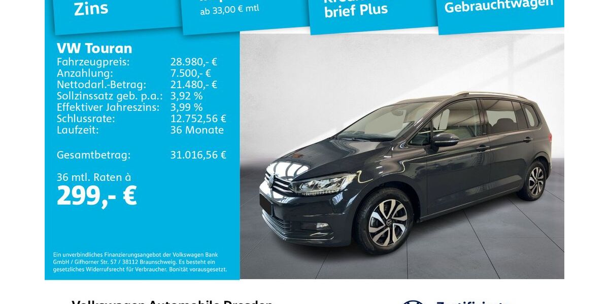 VW Touran 66.825 km 28.490 &euro; Dresden 01169