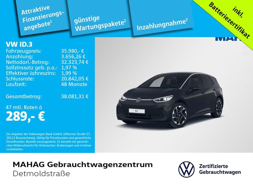 VW ID.3 7.671 km 35.980 € München 80935
