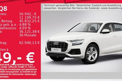 Audi Q8 57.708 km 55.314 &euro; Eching 85386