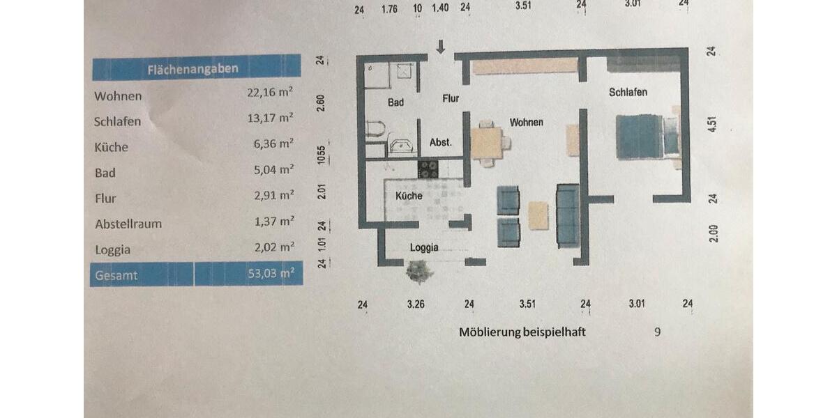 Erdgeschoßwohnung Bünde - 2 Zimmer, 53 m&sup2;, 123.000&euro; | Angebot:27113576