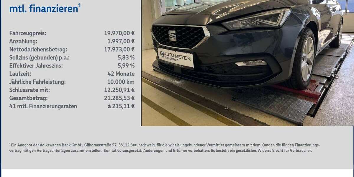 Seat Leon 106.105 km 19.970 &euro; Ochsenfurt 97199