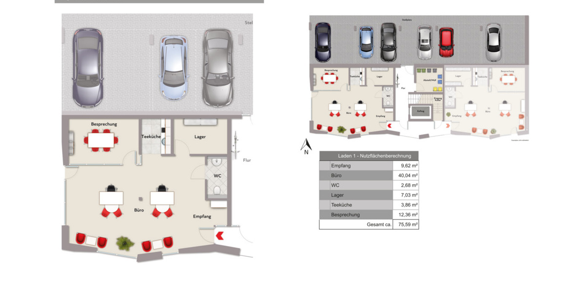 Etagenwohnung Rheda-Wiedenbrück Wiedenbrück - 2 Zimmer, 59 m&sup2;, 304.000&euro; | Angebot:24426614