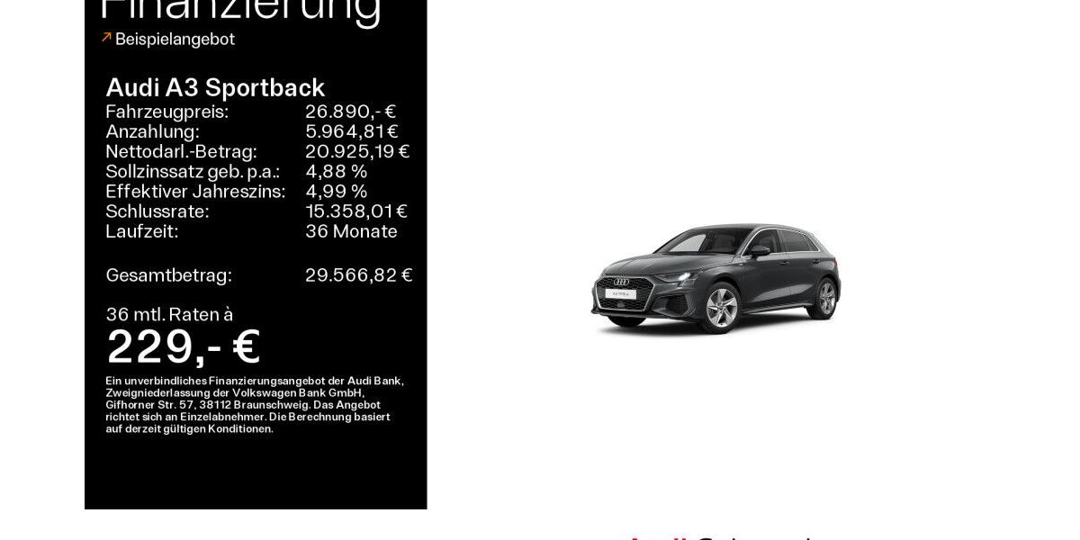 Audi A3 40.639 km 25.890 &euro; Bad Nauheim 61231