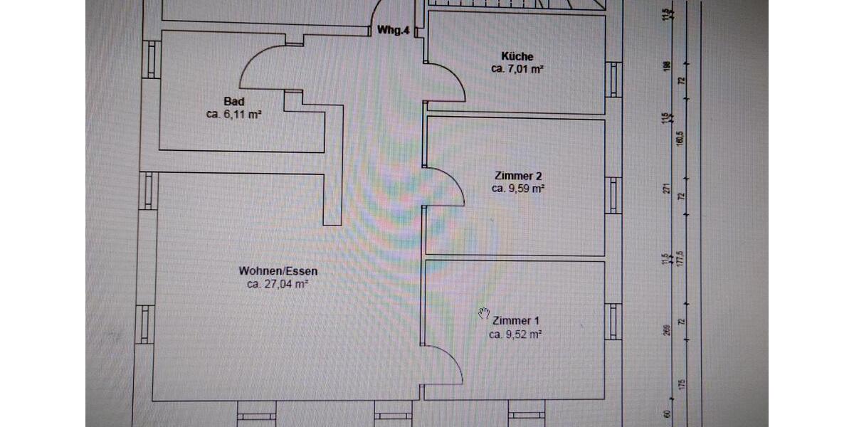 Etagenwohnung Nossen - 3 Zimmer, 58 m&sup2;, 370&euro; | Angebot:26169555