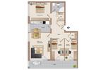 Etagenwohnung Wolfsburg Detmerode - 4 Zimmer, 90 m&sup2;, 152.500&euro; | Angebot:26877370
