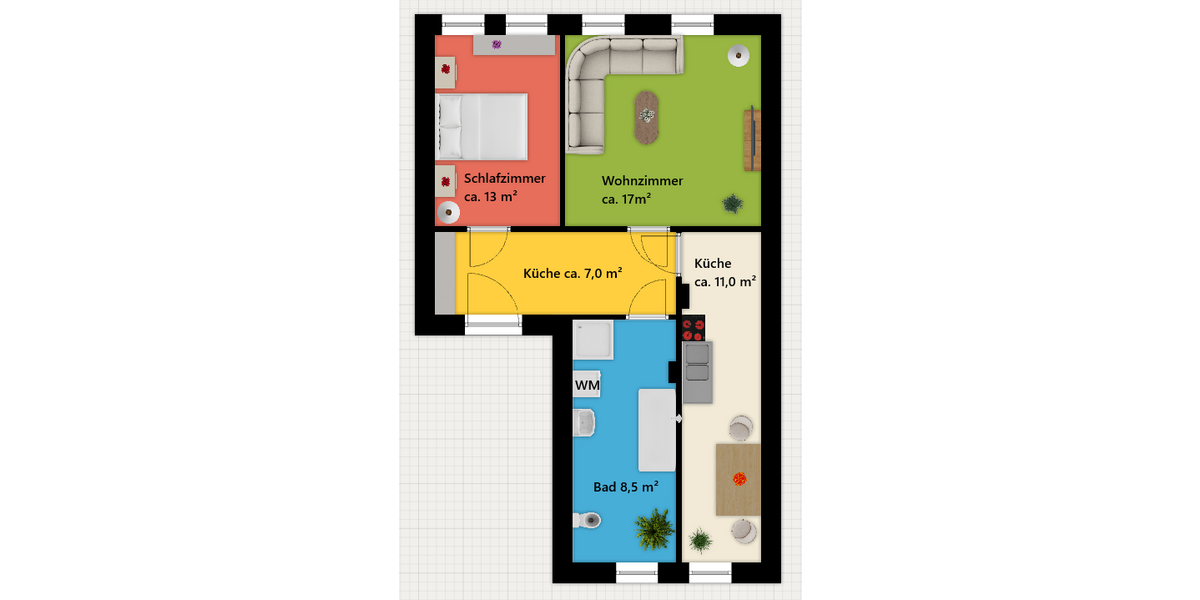 Bautzen - Top Sanierte Zweiraumwohnung - Etagenwohnung Bautzen Bautzen | Angebot:26384616