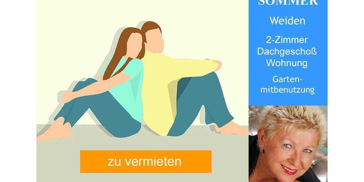 Dachgeschoßwohnung Weiden in der Oberpfalz - 2 Zimmer, 46 m&sup2;, 390&euro; | Angebot:23476694