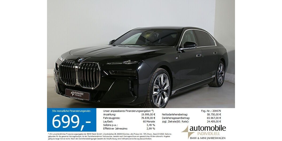 BMW i7 59.991 km 78.640 &euro; Paderborn 33100
