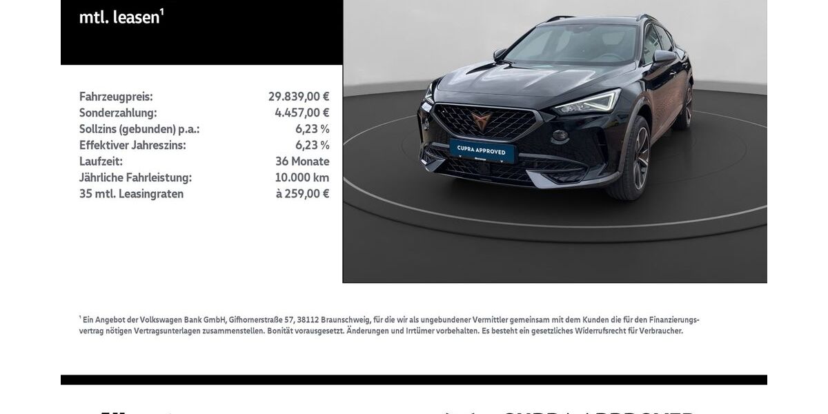 Cupra Formentor 9.050 km 29.839 &euro; Nordhausen 99734