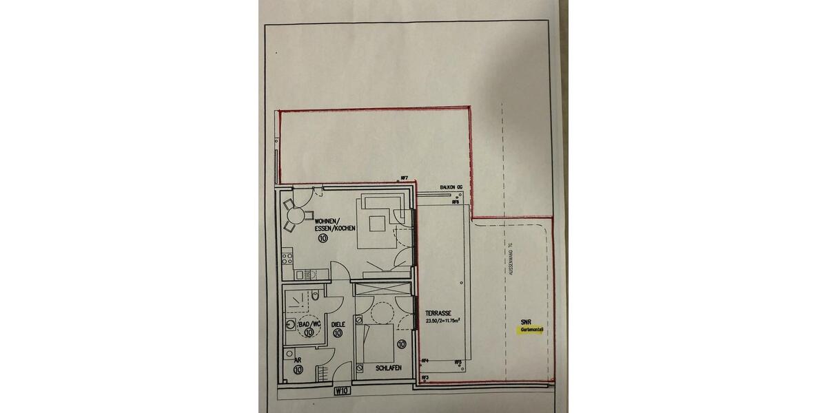 Moderne Erdgeschosswohnung mit eigenem Garten – Oberasbach 2.5 zimmer
