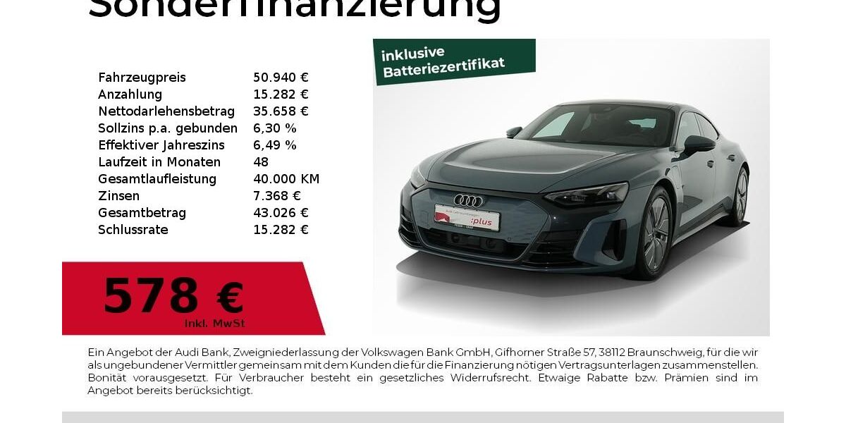 Audi e-tron GT 21.400 km 50.940 &euro; Nürnberg 90411