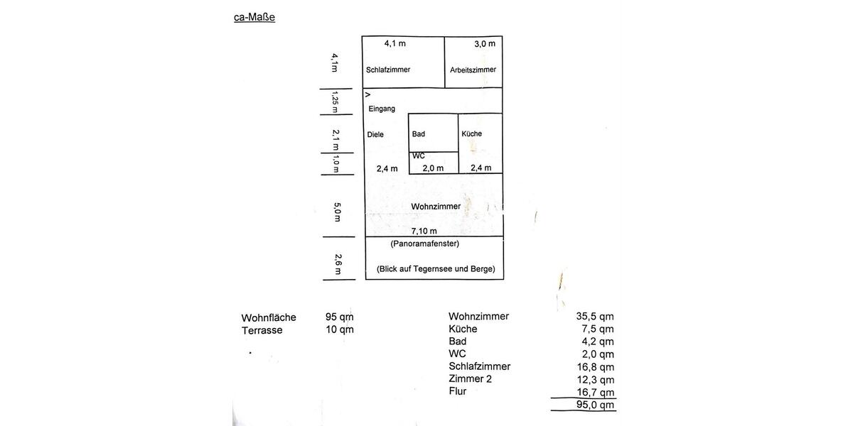 Einfamilienhaus Tegernsee - 3 Zimmer, 105 m&sup2;, 2.150&euro; | Angebot:26249098