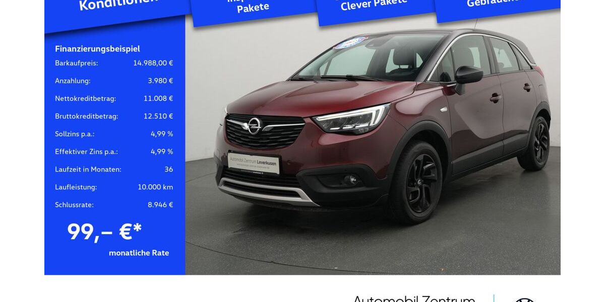 Opel Crossland (X) 84.052 km 14.988 &euro; Leverkusen 51379