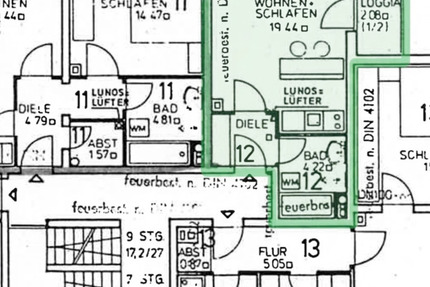 Wohnung Kirchheimbolanden - 1 Zimmer, 30 m&sup2;, 400&euro; | Angebot:25417882