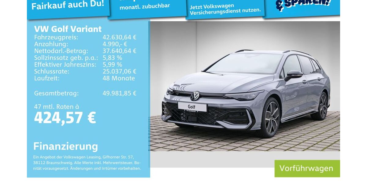 VW Golf 9.900 km 46.728 &euro; Mannheim 68309
