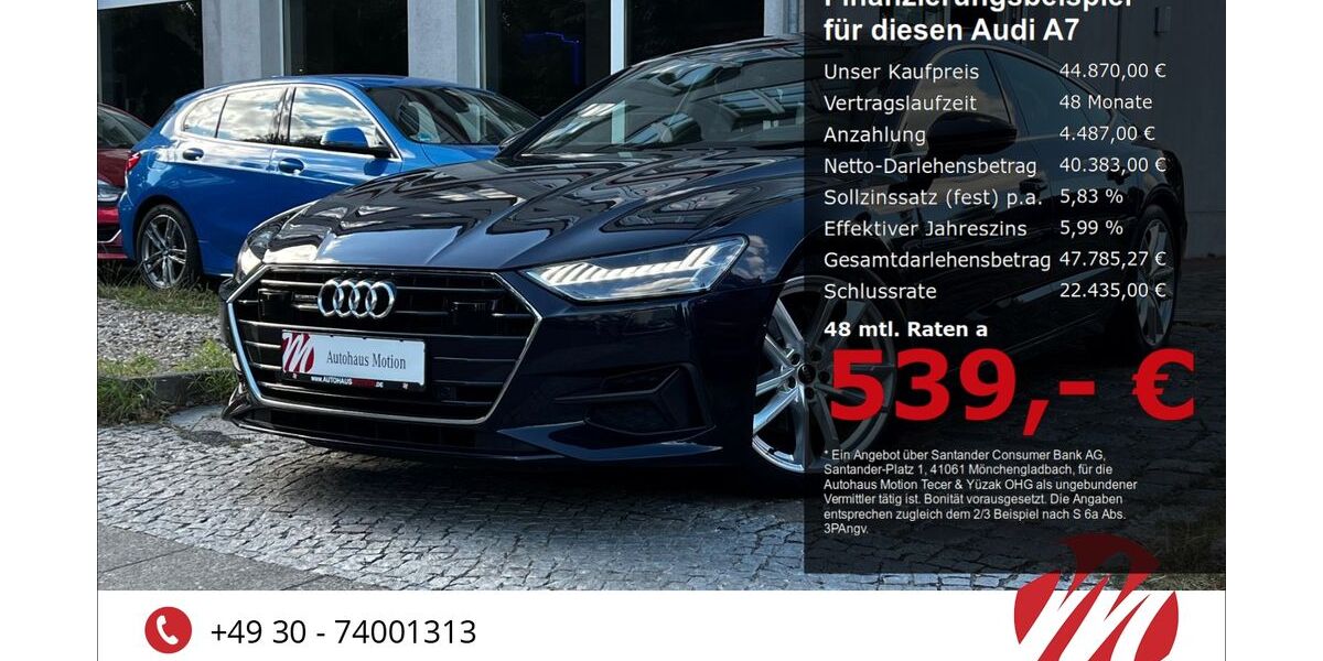 Audi A7 74.900 km 44.870 &euro; Berlin 12305