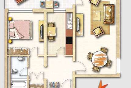 Wohnung zum Kaufen in Kassel Wilhelmshöhe 187.500 € 69 m² 2 zimmer