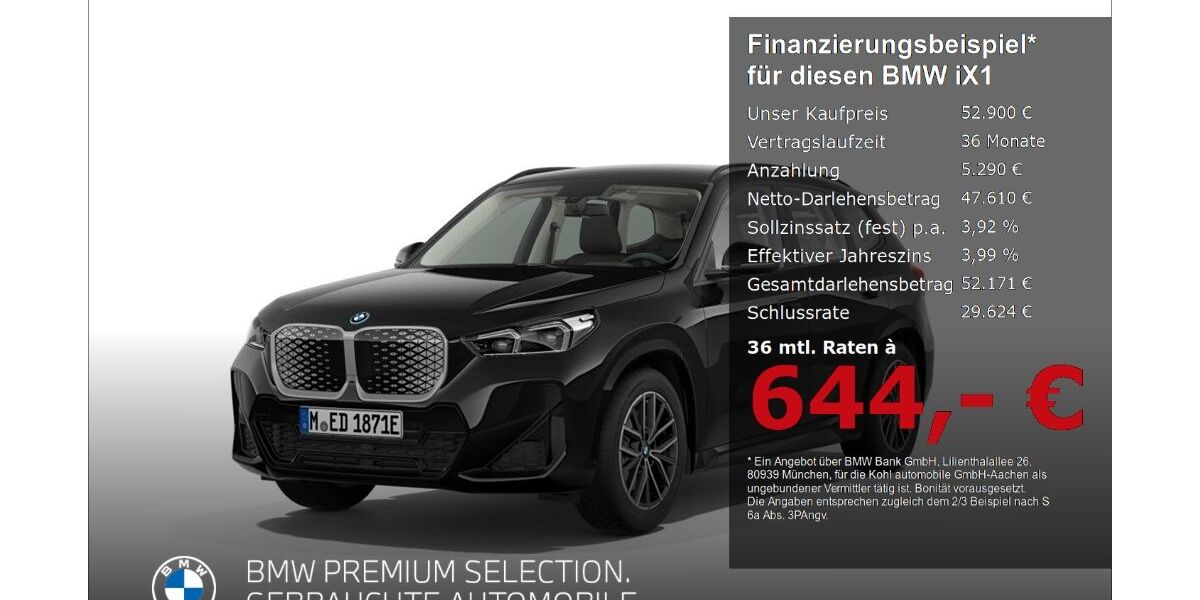 BMW iX1 15.119 km 52.900 &euro; Aachen 52078