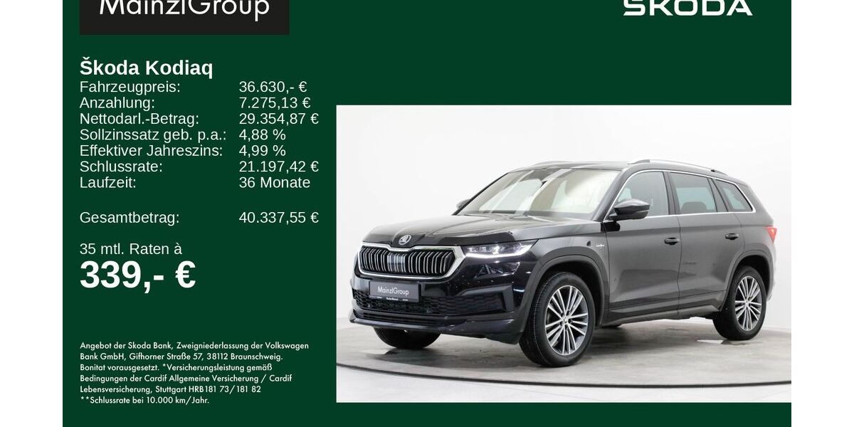 Skoda Kodiaq 41.403 km 36.630 &euro; Feldkirchen/Westerham 83620