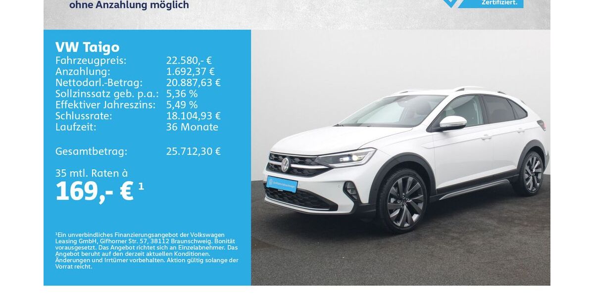 VW Taigo 22.000 km 22.580 &euro; Würzburg 97076