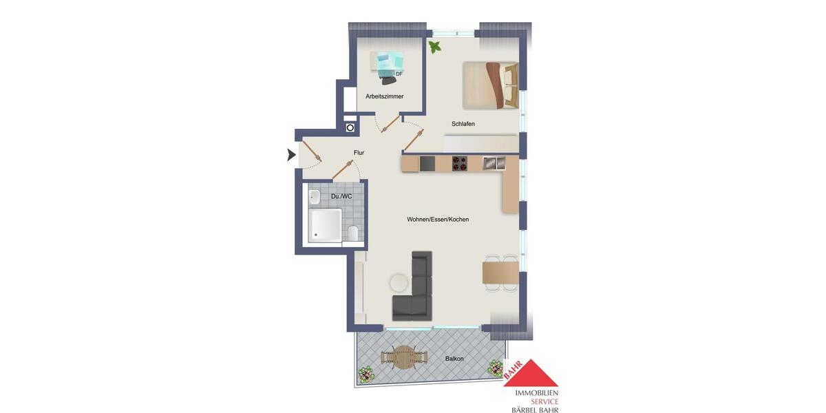 Etagenwohnung Holzgerlingen - 2.5 Zimmer, 66 m&sup2;, 1.150&euro; | Angebot:25856613