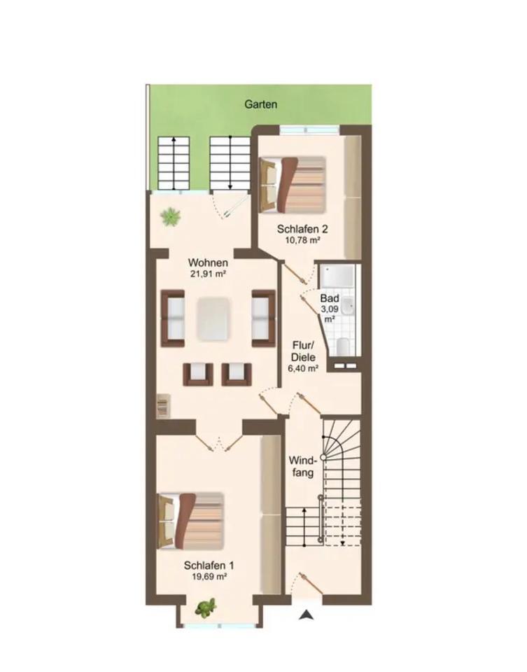 Jugendstil. 4 Apartments. Zentral. viel Potential. Provisionsfrei