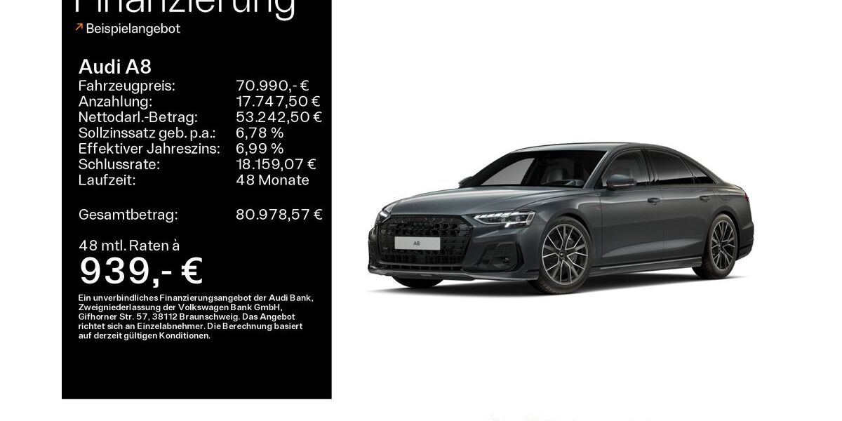 Audi A8 39.527 km 70.990 &euro; Haßfurt 97437