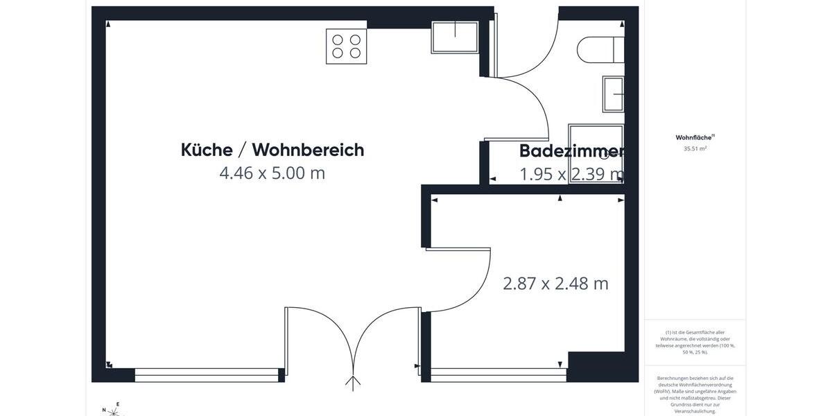 Etagenwohnung Mittenwalde - 2 Zimmer, 36 m&sup2;, 650&euro; | Angebot:26178334