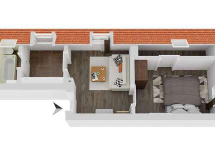 Wohnung Wiesloch - 2.5 Zimmer, 40 m&sup2;, 650&euro; | Angebot:26630720