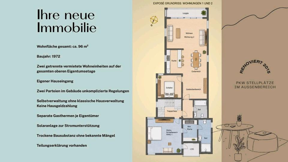 Etagenwohnung Meschede - 3 Zimmer, 96 m&sup2;, 229.000&euro; | Angebot:27024029
