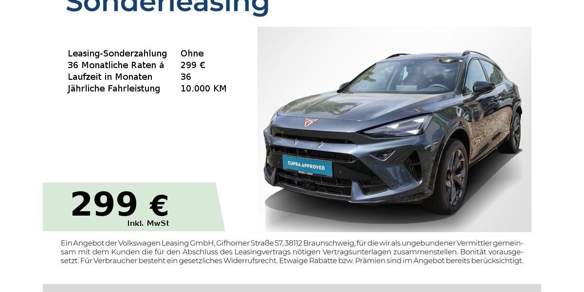 Cupra Formentor 20.150 km 32.440 &euro; Forchheim 91301