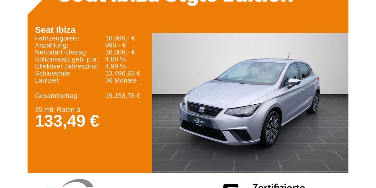 Seat Ibiza 11.380 km 16.800 &euro; Kaiserslautern 67657