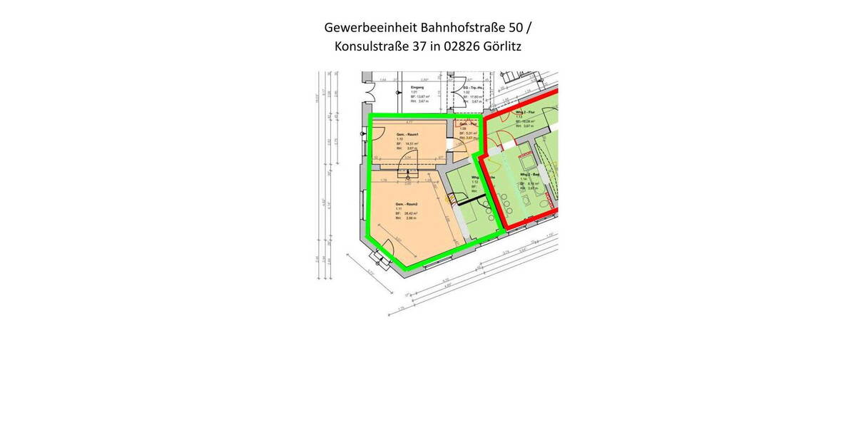 Gewerbeobjekt Görlitz Innenstadt - 520&euro; | Angebot:26443412