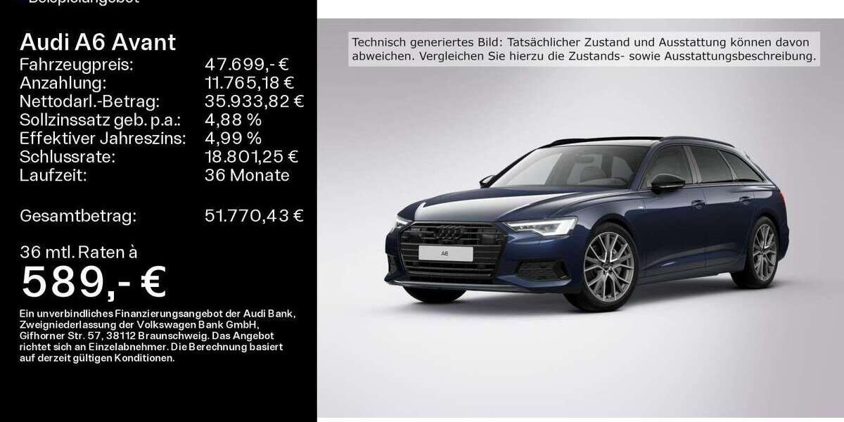Audi A6 34.900 km 47.699 &euro; Linsengericht 63589