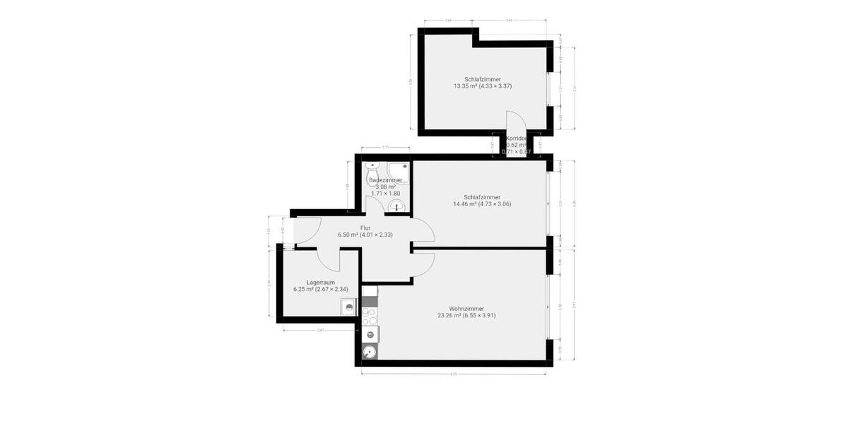 Erdgeschoßwohnung Wangerland - 2.5 Zimmer, 65 m&sup2;, 510&euro; | Angebot:24963112