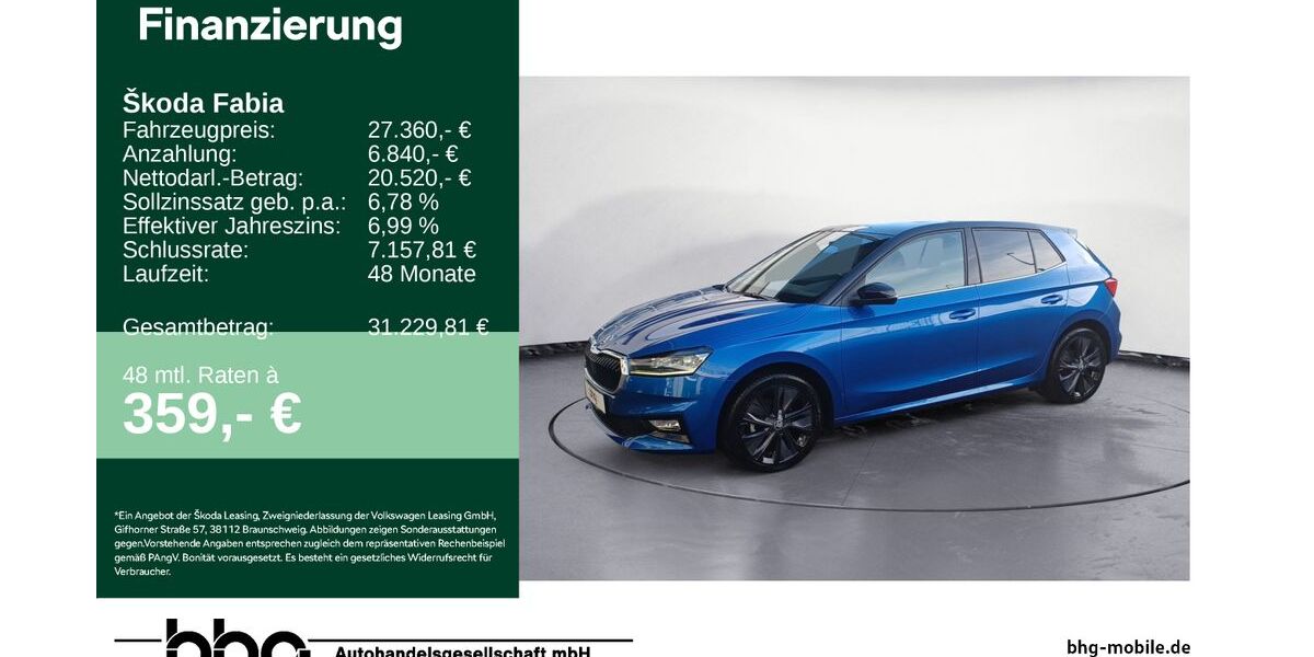 Skoda Fabia 6.800 km 27.360 &euro; Lörrach 79540