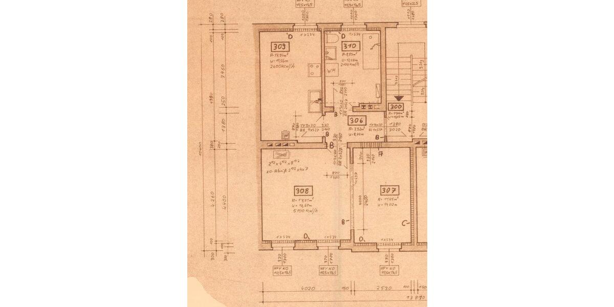 Etagenwohnung Nebra (Unstrut) - 2 Zimmer, 56 m&sup2;, 476&euro; | Angebot:25321016
