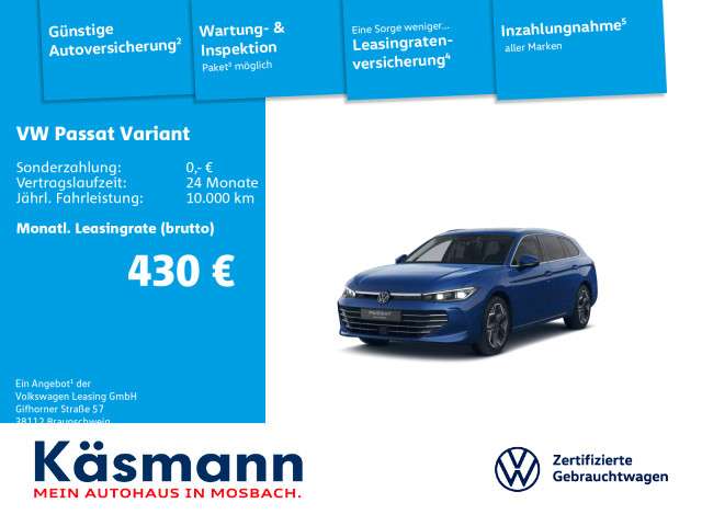 VW Passat Variant 5.425 km 47.330 € Mosbach 74821