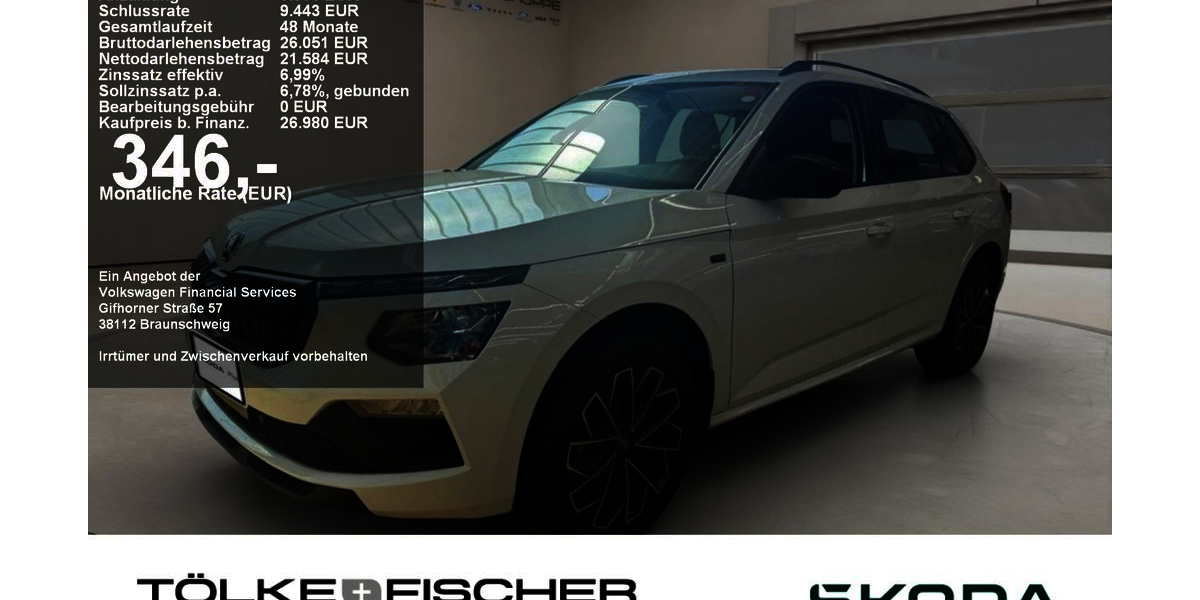 Skoda Kamiq 15.371 km 26.980 &euro; Krefeld 47809