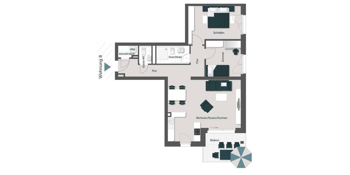 Etagenwohnung Bad Säckingen - 3 Zimmer, 80 m&sup2;, 443.000&euro; | Angebot:26027459